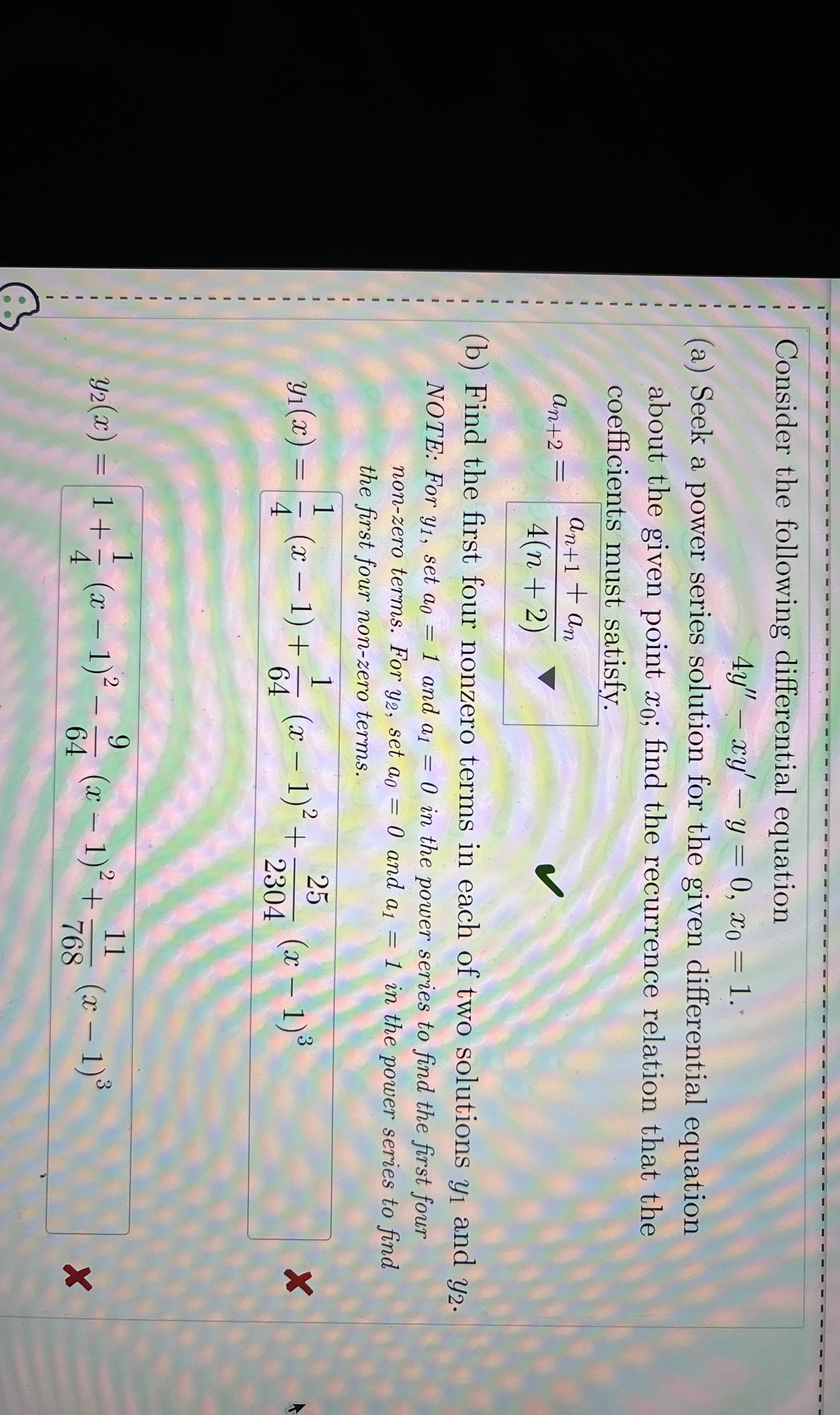 I need correct anawer both wrong Consider the