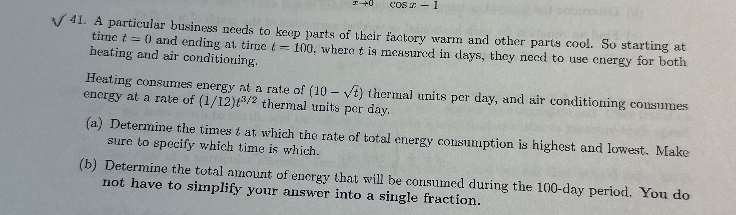 A particular business needs to keep parts of