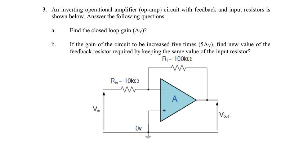 An inverting operational amplifier ( op - amp )