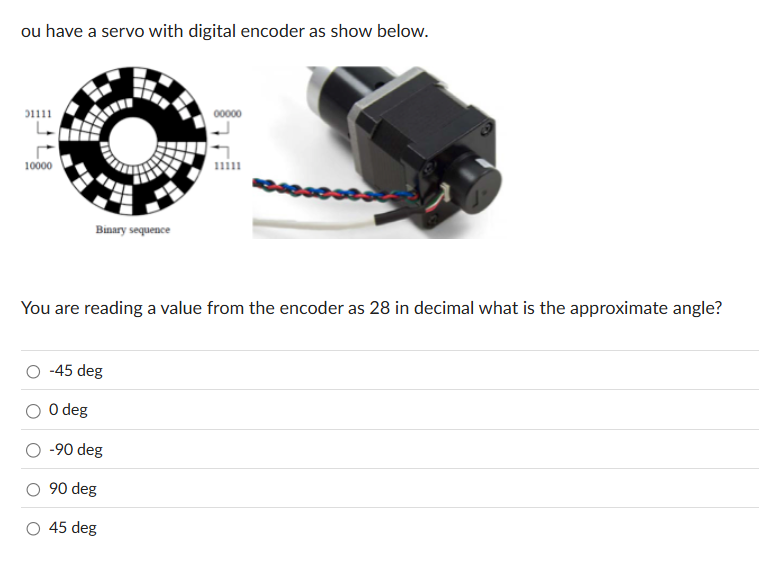 ou have a servo with digital encoder as show