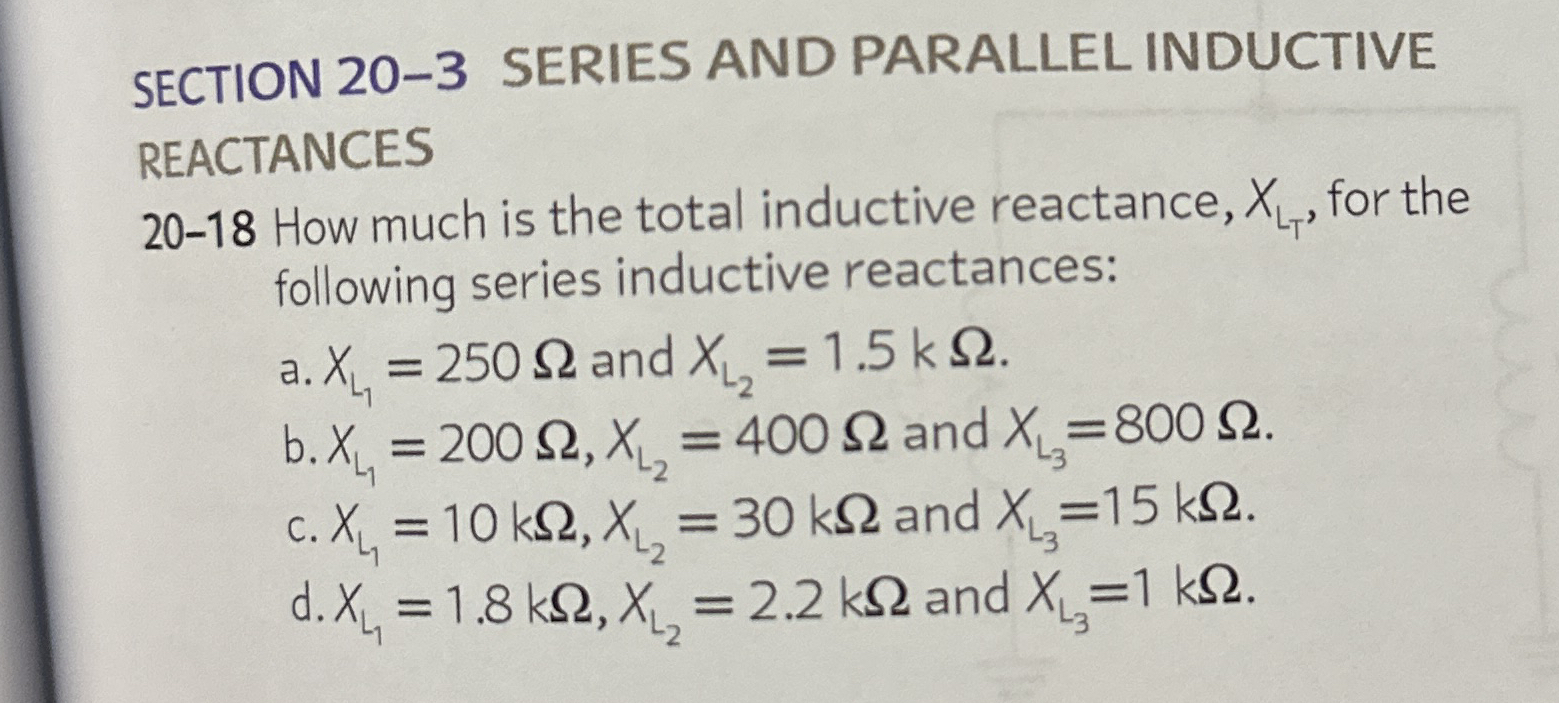 SECTION 2 0 - 3 SERIES AND PARALLEL INDUCTIVE