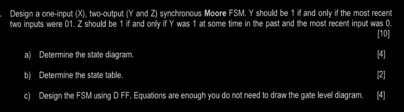 Design a one - input ( x ) , two - output ( Y and