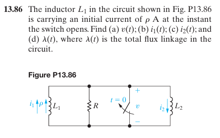Q . The inductor L 1 in the circuit shown in Fig.