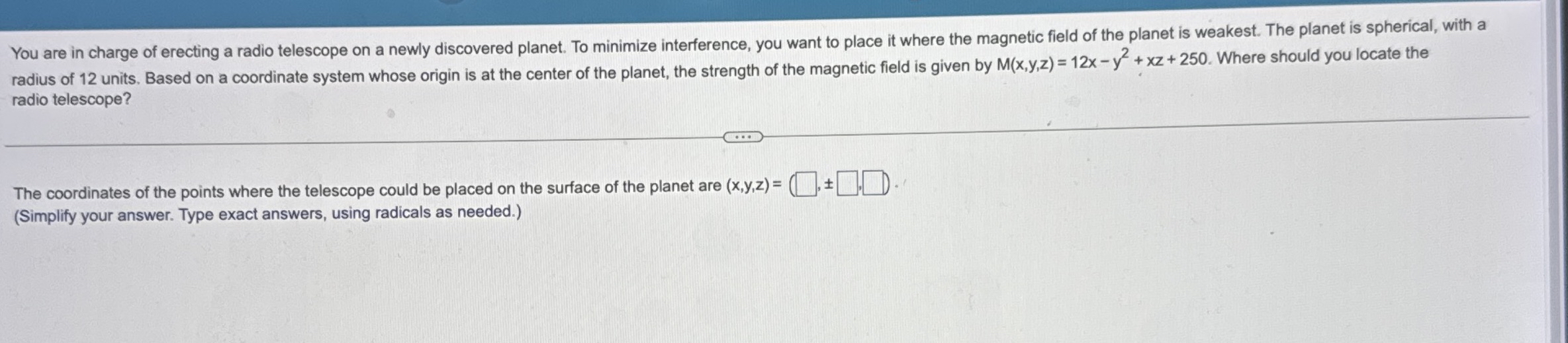 You are in charge of erecting a radio telescope