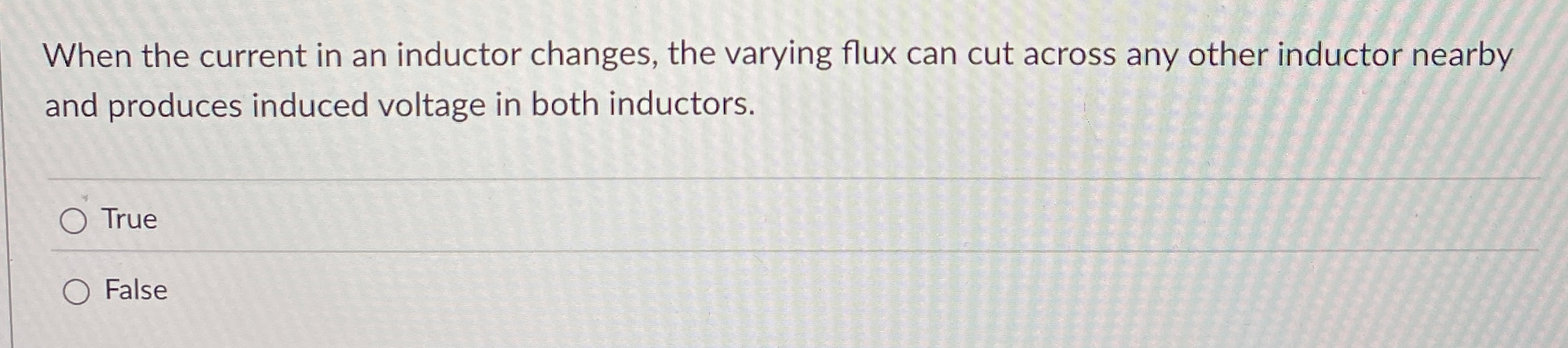 When the current in an inductor changes, the