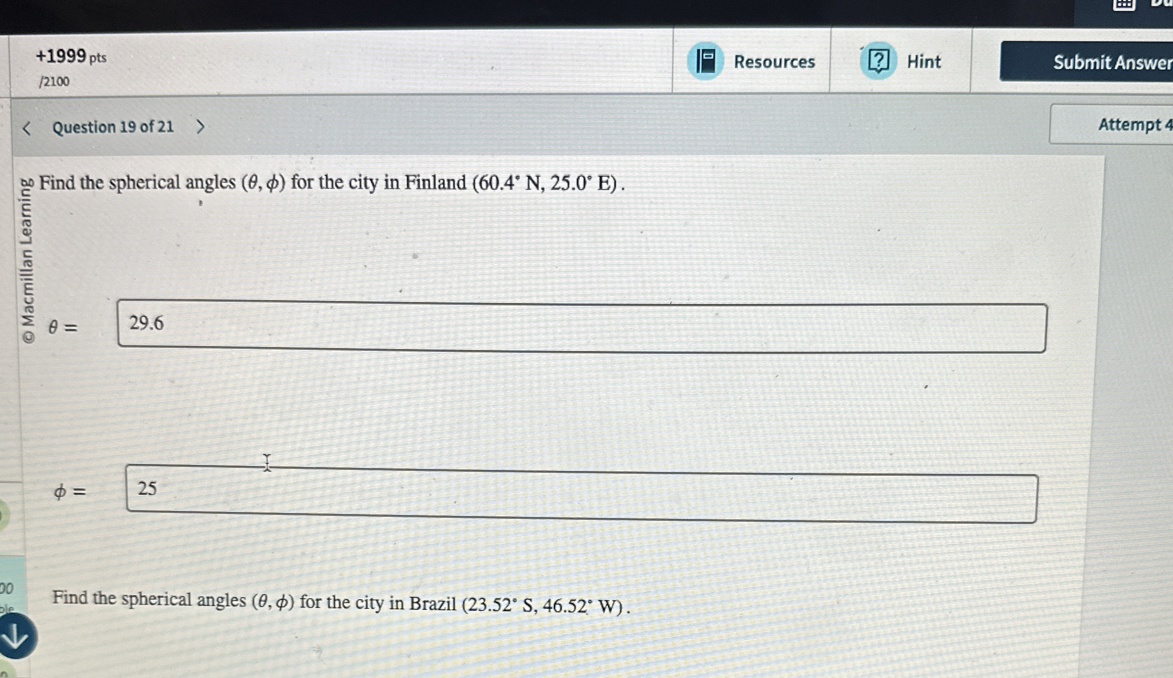 Question 1 9 of 2 1 Attempt = = 2 Find the