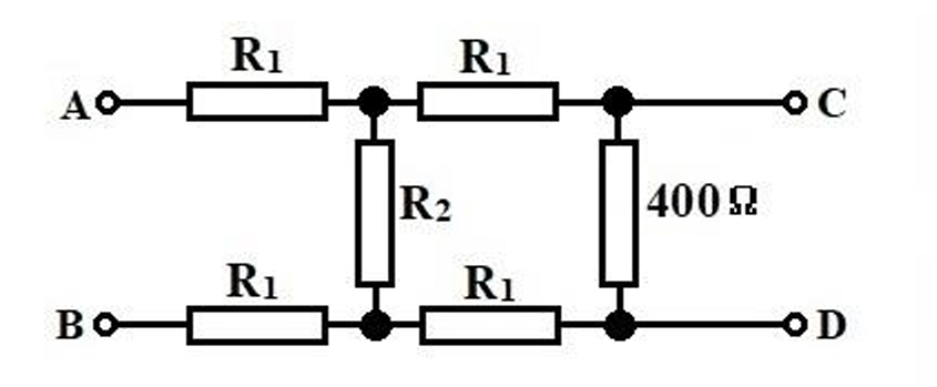 In the circuit shown, the output voltage measured