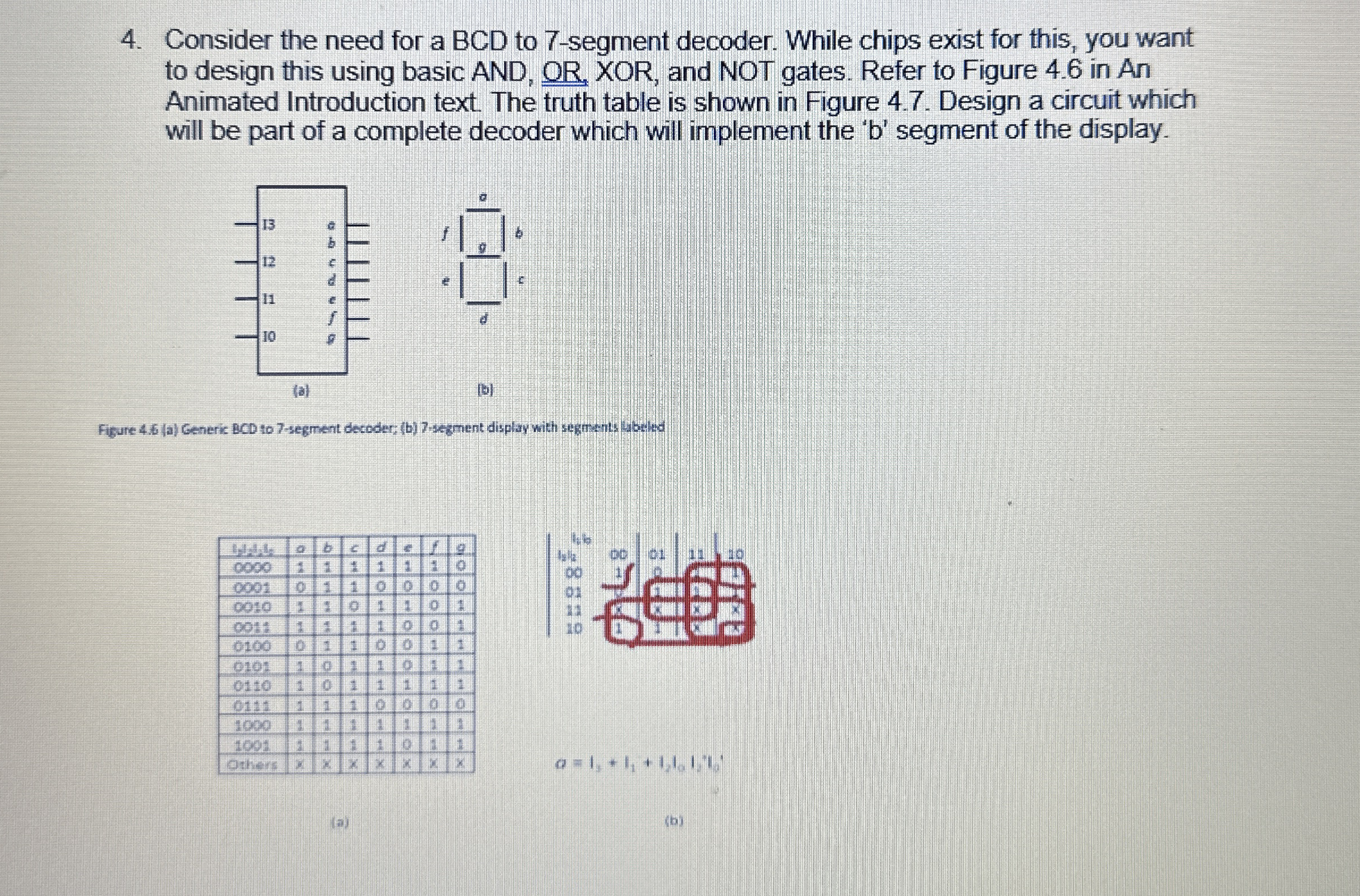 Consider the need for a BCD to 7 - segment