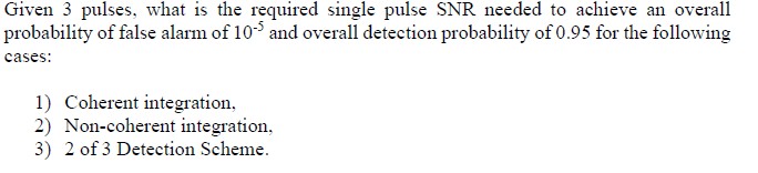 Given 3 pulses, what is the required single pulse
