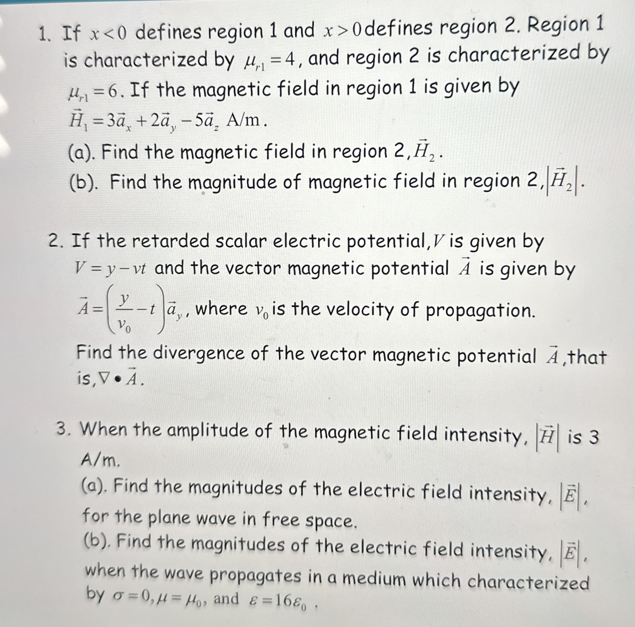 If x < 0 defines region 1 and x  style=