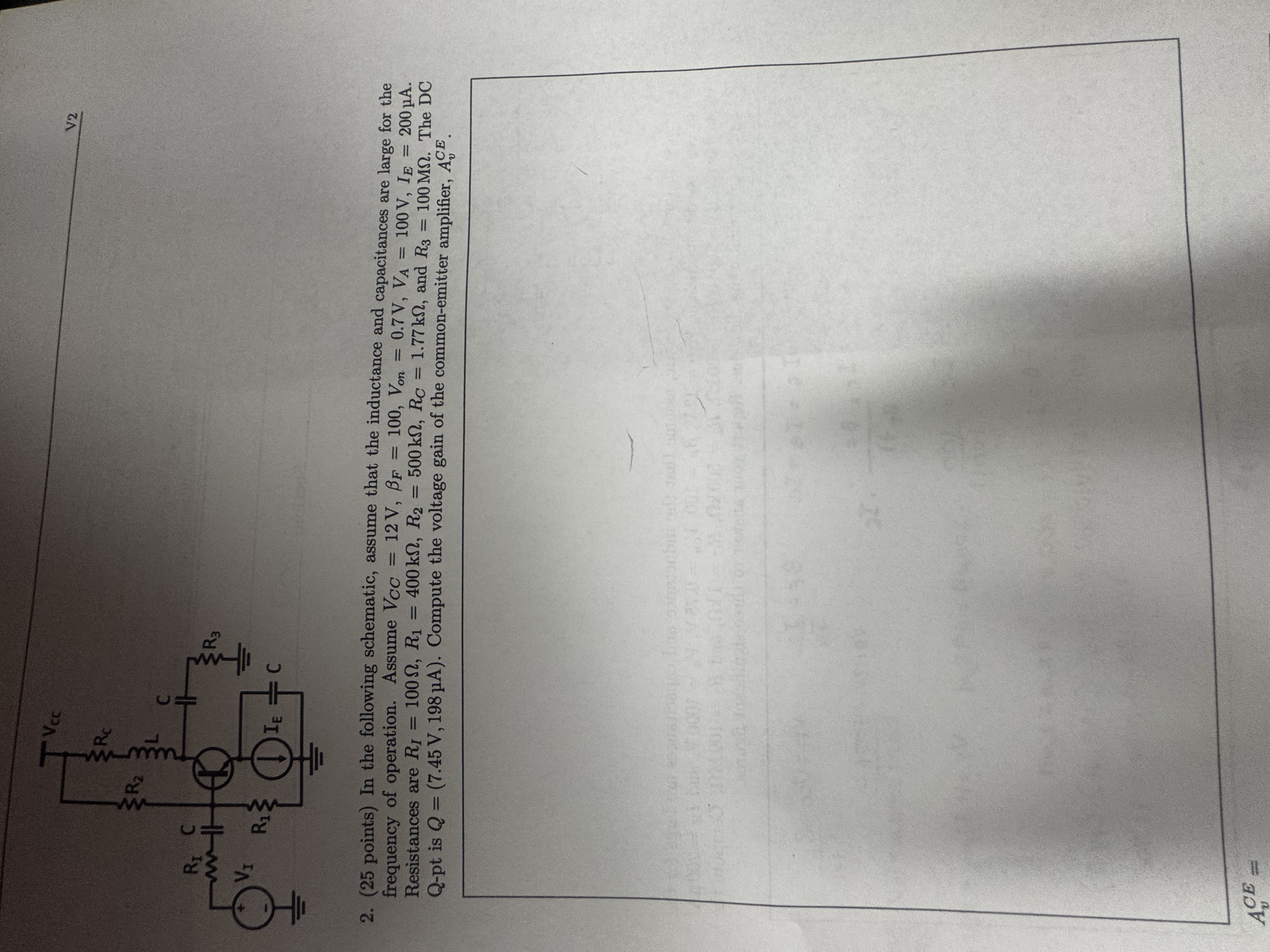 In the following schematic, assume that the