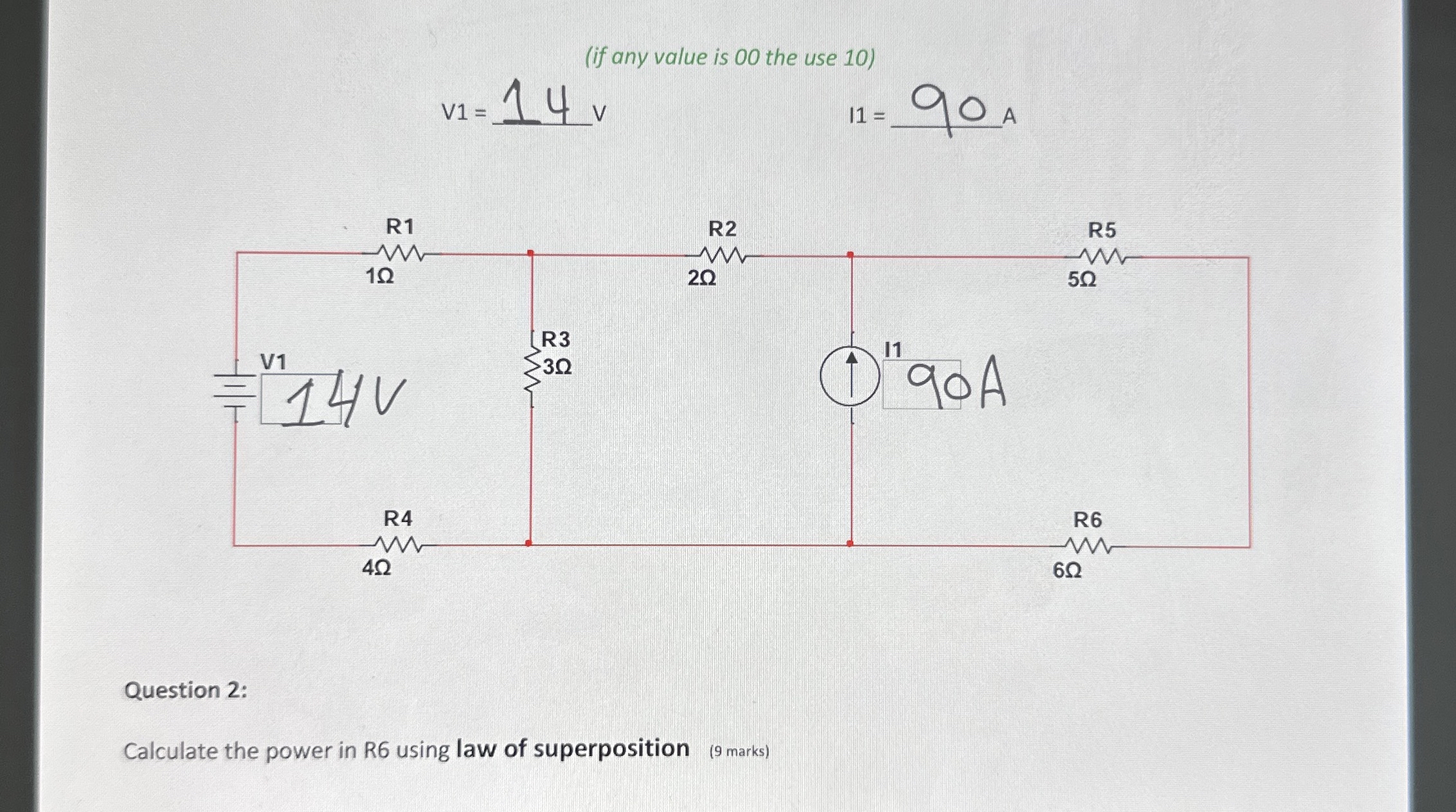 ( if any value is 0 0 the use 1 0 ) v 1 = 1 4 v 1