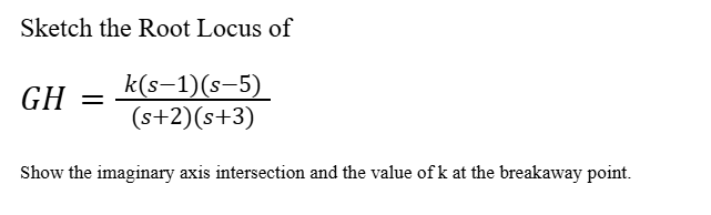 Show the imaginary axis intersection and the