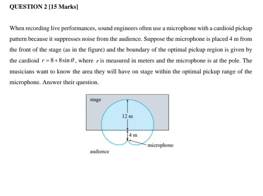 QUESTION 2 [ 1 5 Marks ] When recording live
