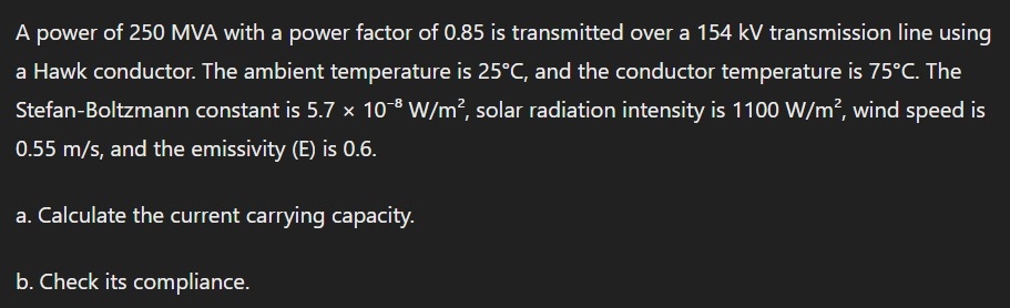 A power of 2 5 0 MVA with a power factor of 0 . 8