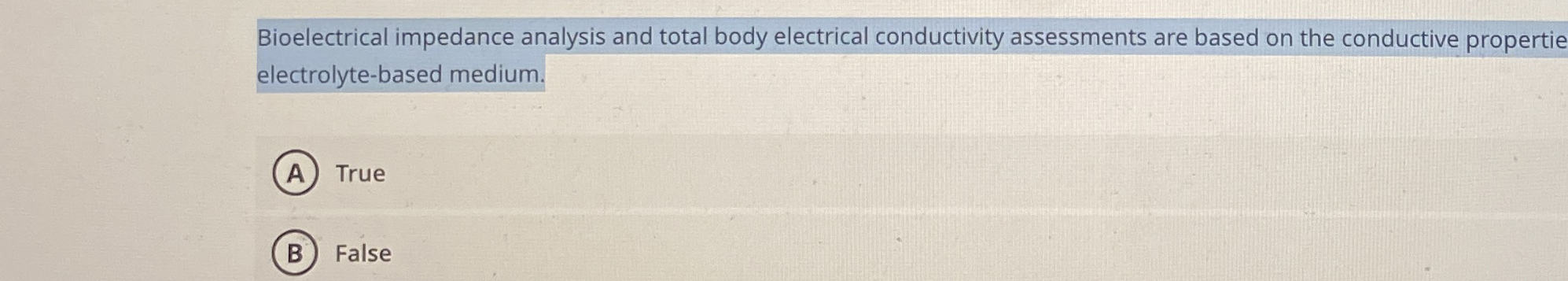 Bioelectrical impedance analysis and total body
