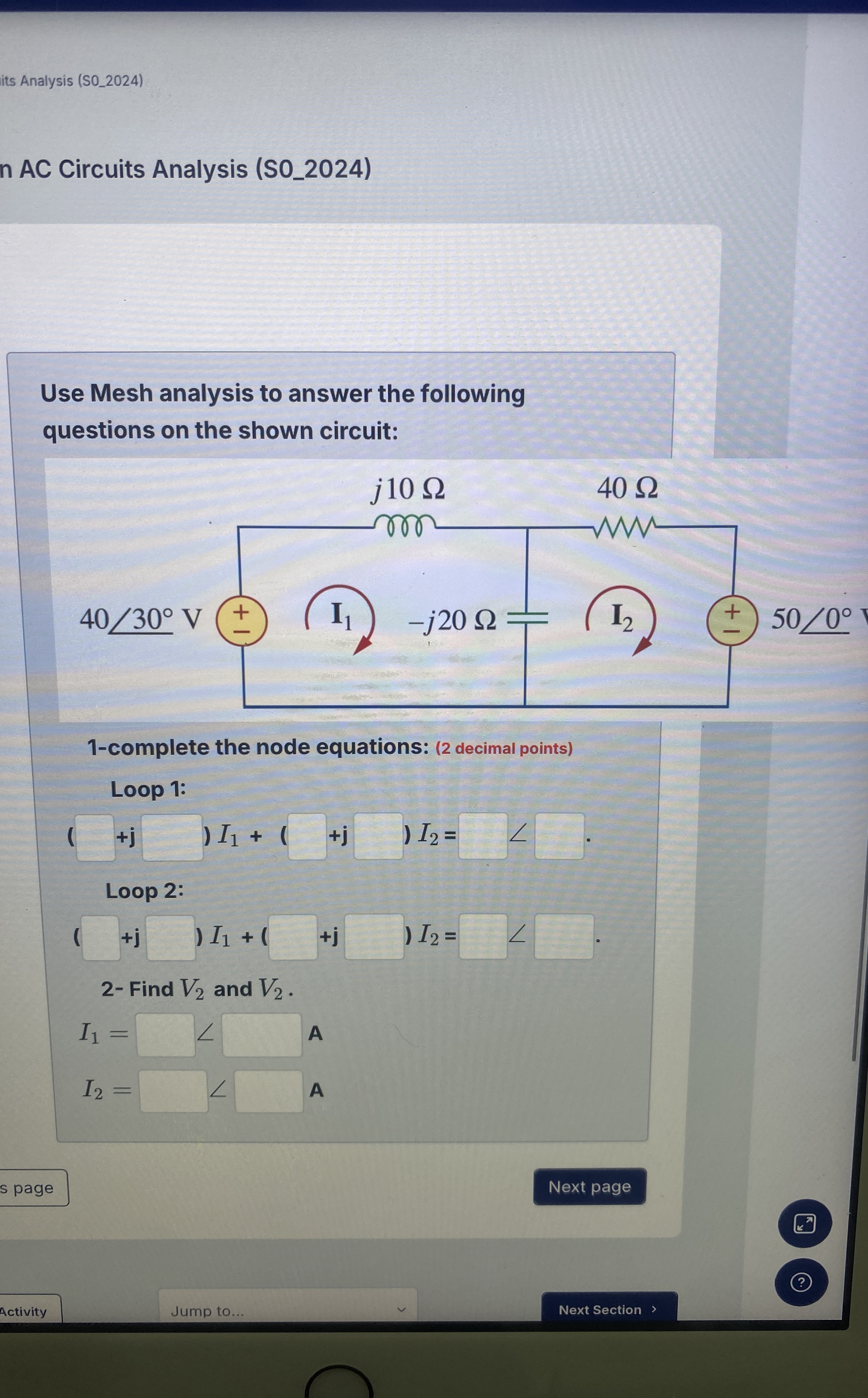 its Analysis ( SO _ 2 0 2 4 ) n AC Circuits