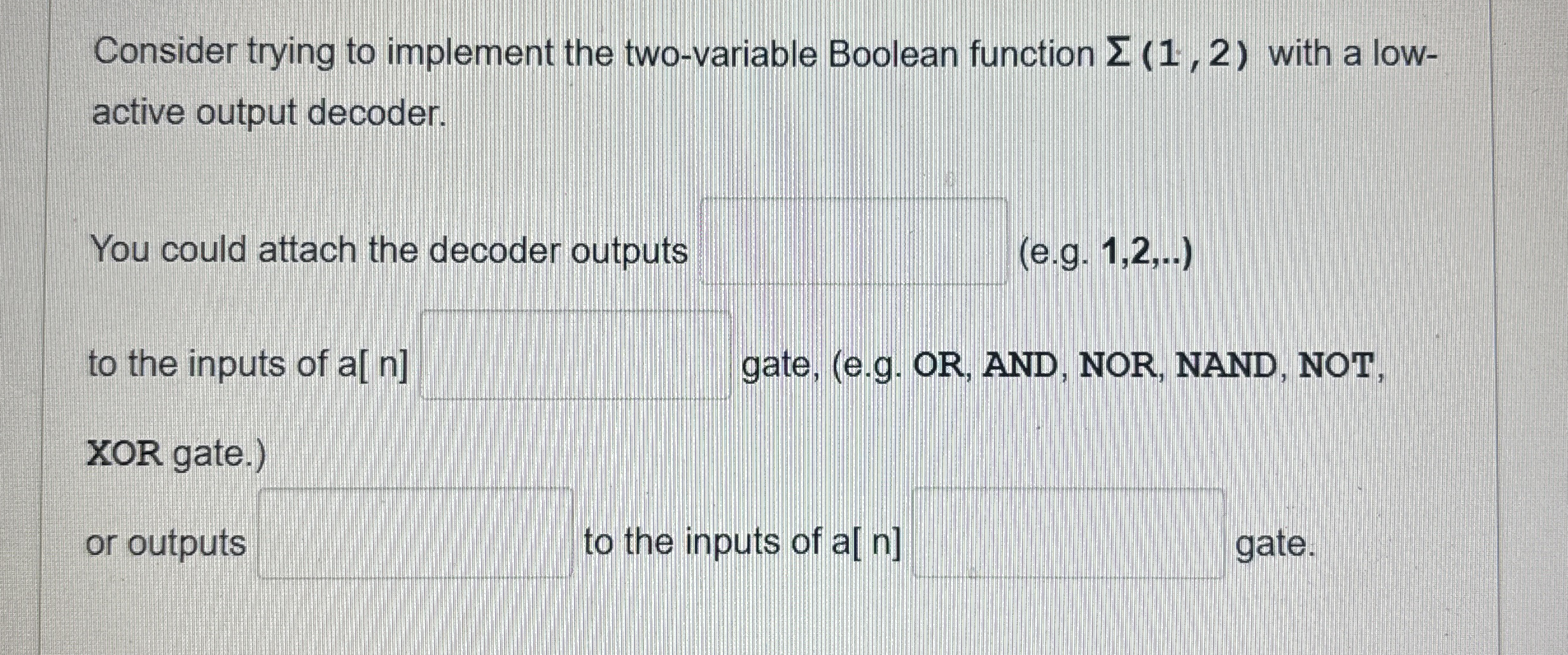 Consider trying to implement the two - variable