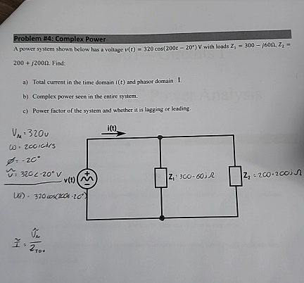 Steps for Problem # 4 : Complex Power A power