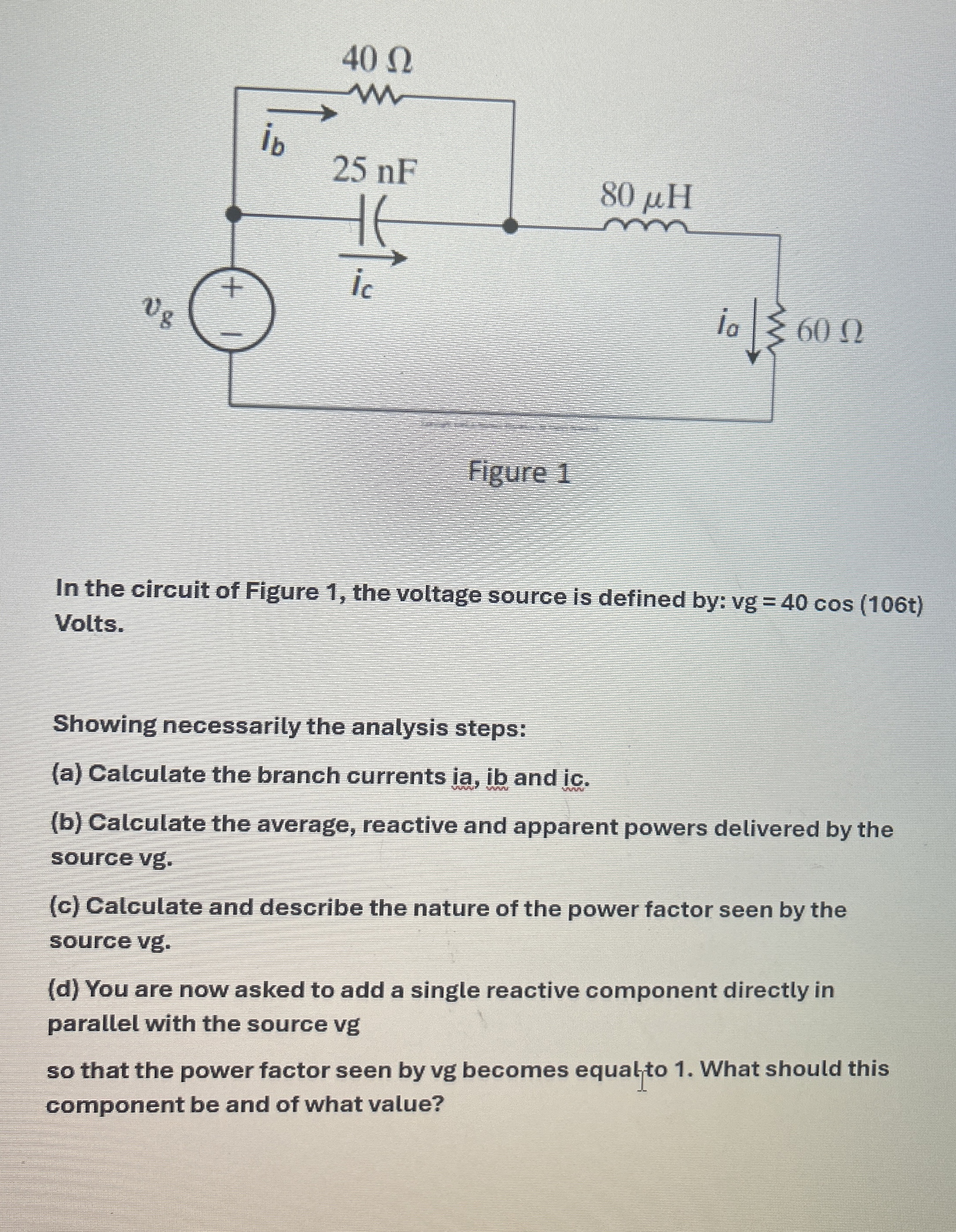 Figure 1 In the circuit of Figure 1 , the voltage