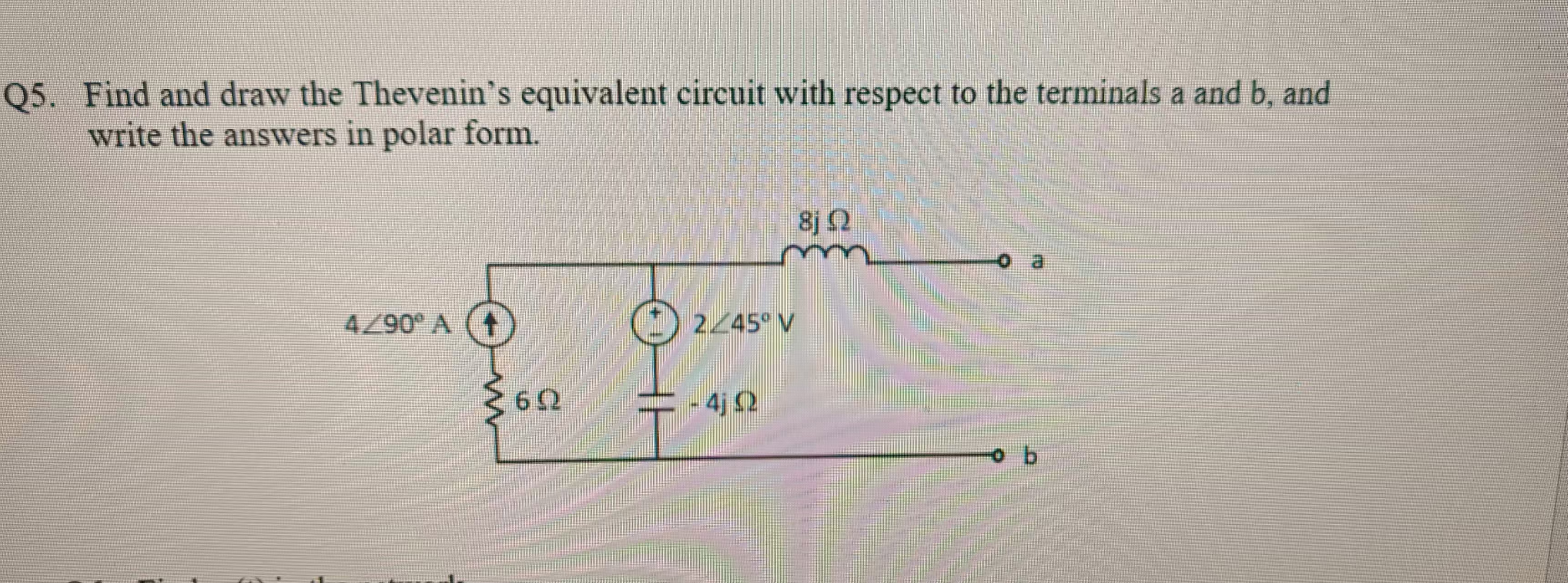 Find and draw the Thevenin s equivalent circuit
