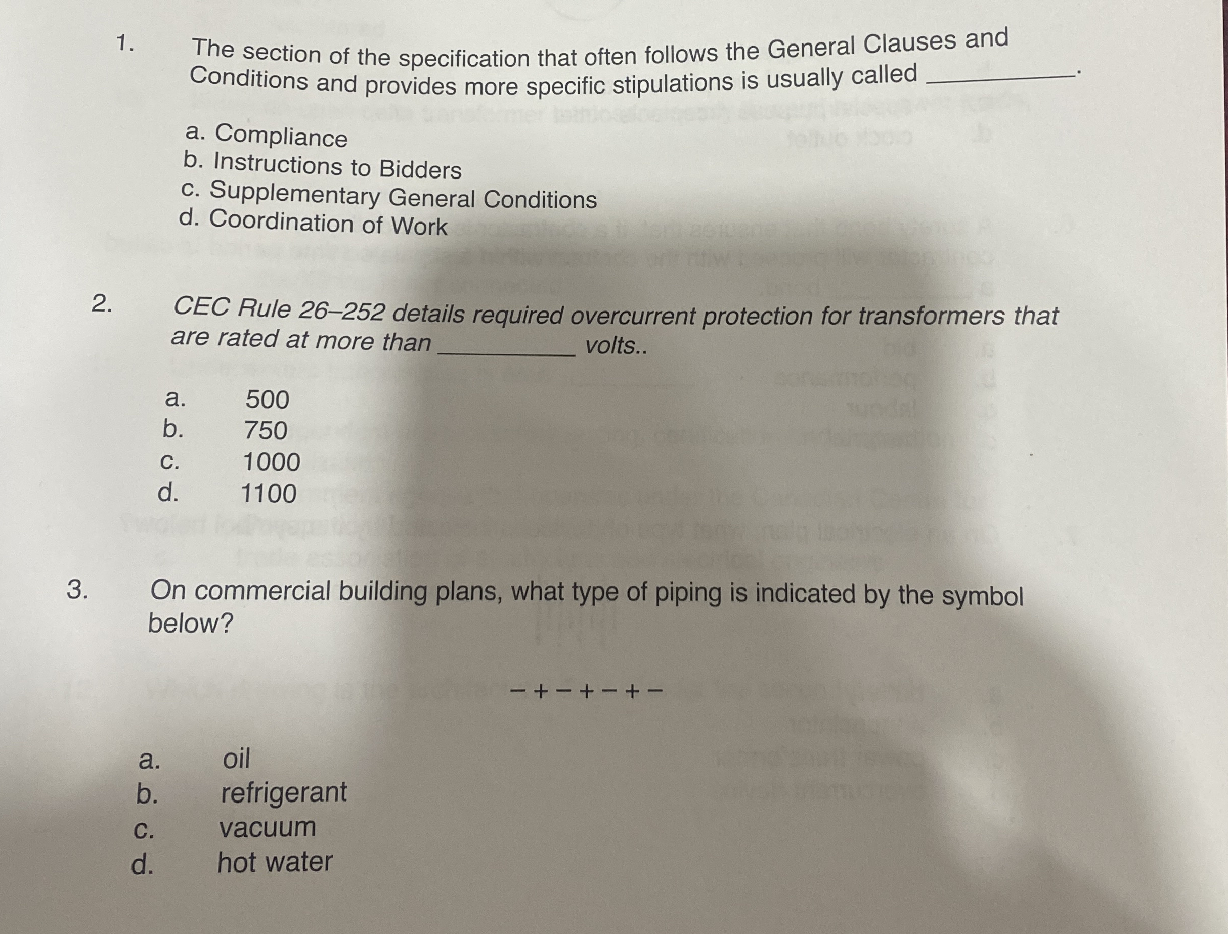 The section of the specification that often