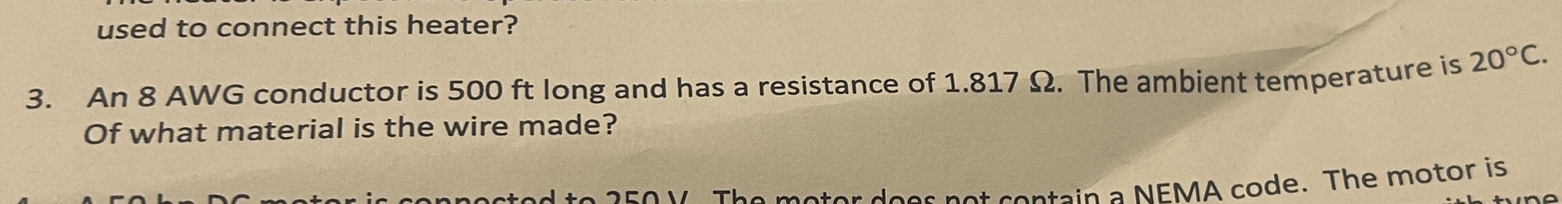 used to connect this heater? 3 . An 8 AWG