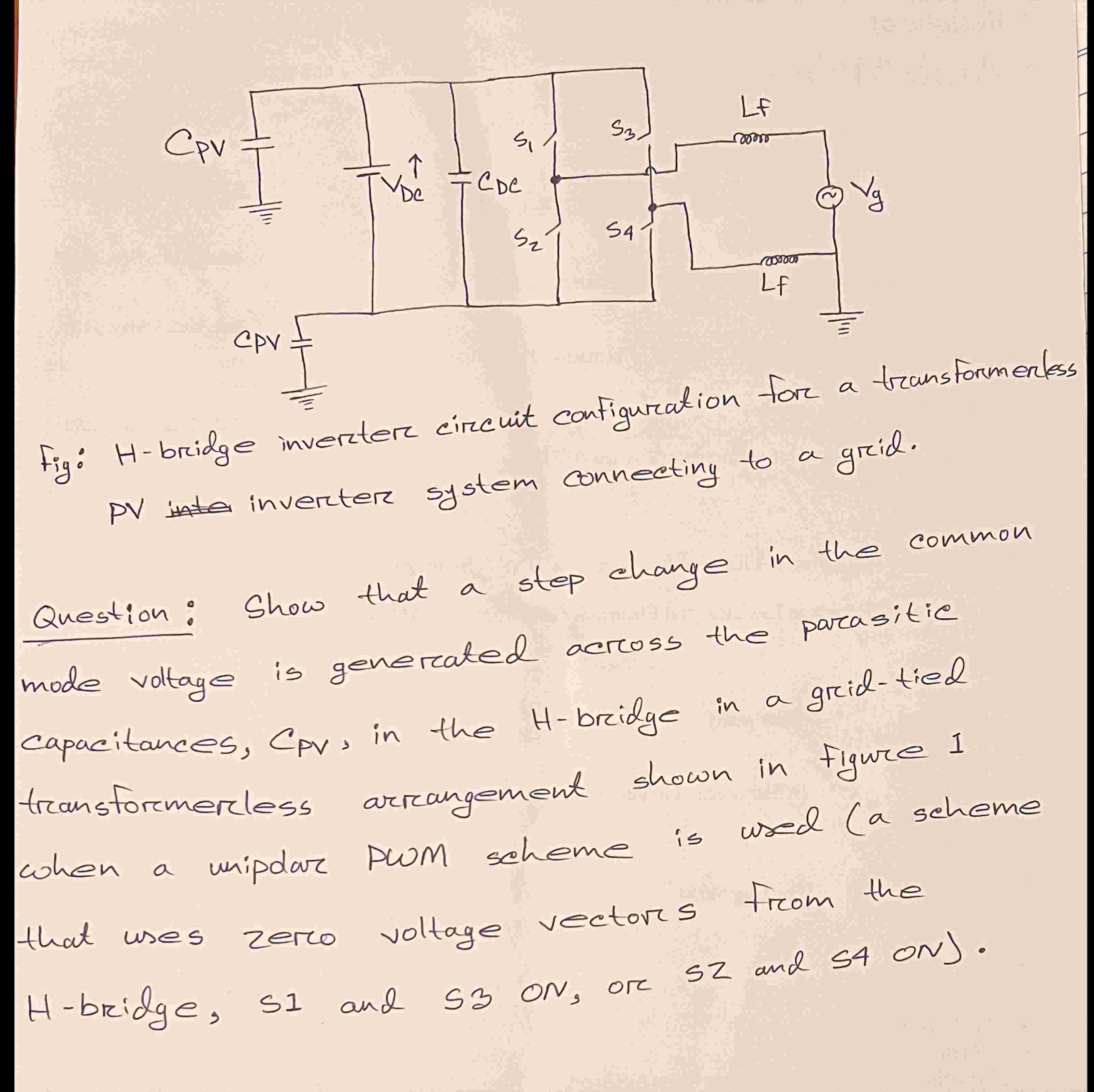 ( 1 ) / ( - = ) Figure: H - bridge inverter