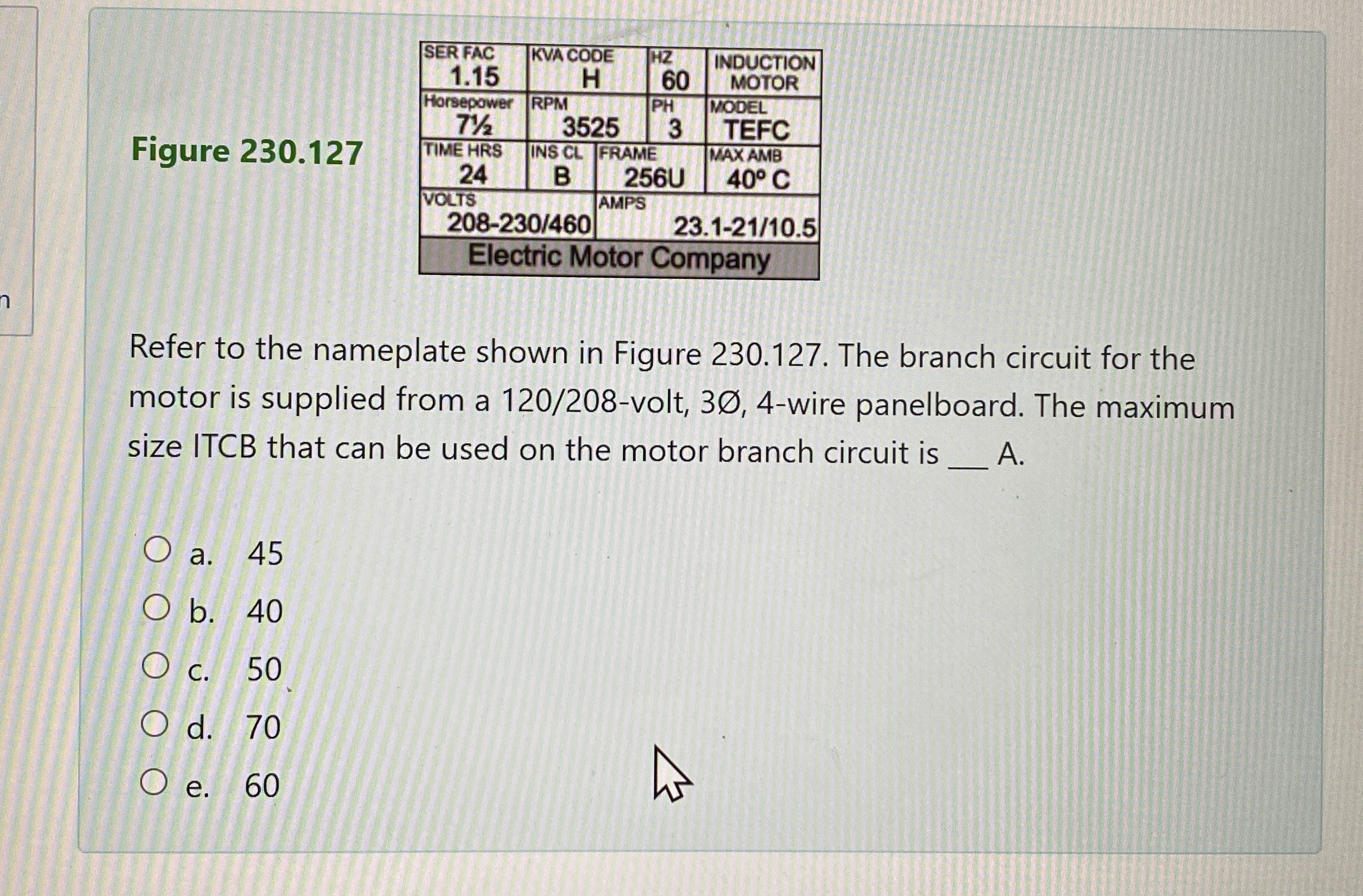 Figure 2 3 0 . 1 2 7 Refer to the nameplate shown