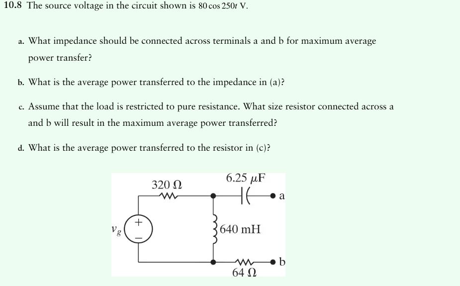 1 0 . 8 The source voltage in the circuit shown