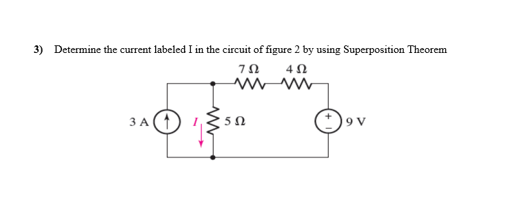 3 ) Determine the current labeled \ ( I \ ) in
