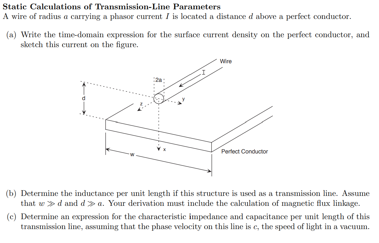 Static Calculations of Transmission - Line