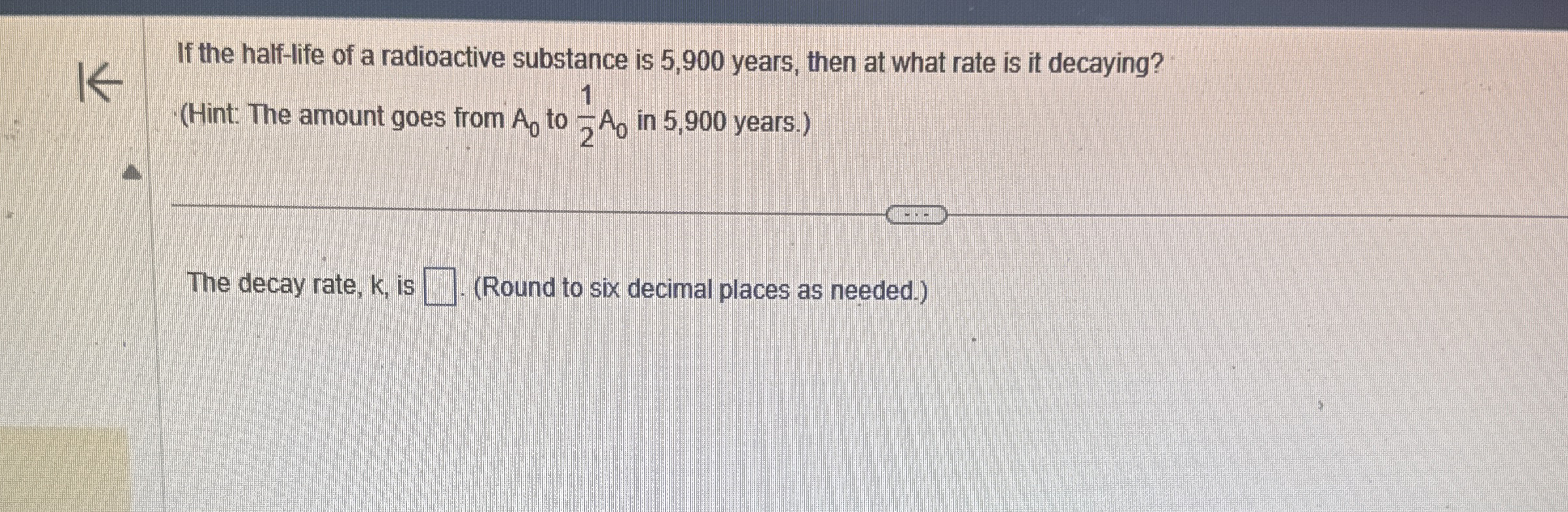 If the half - life of a radioactive substance is