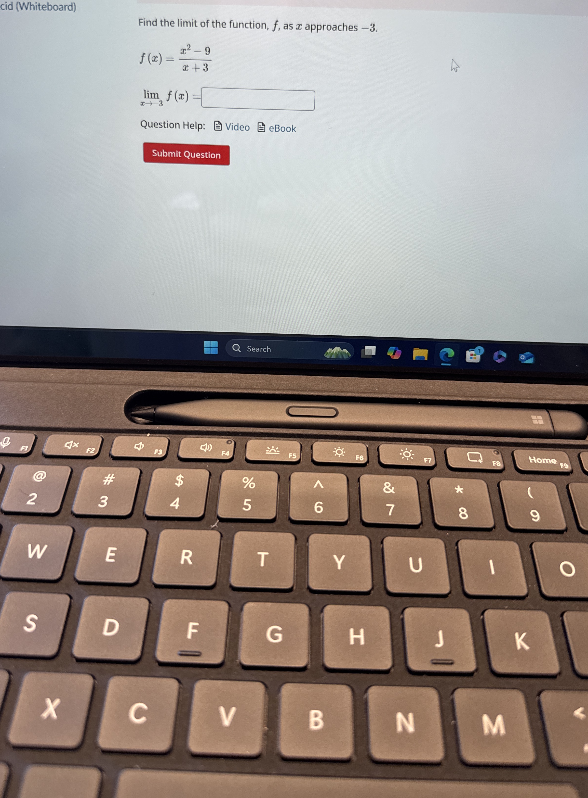 cid ( Whiteboard ) Find the limit of the