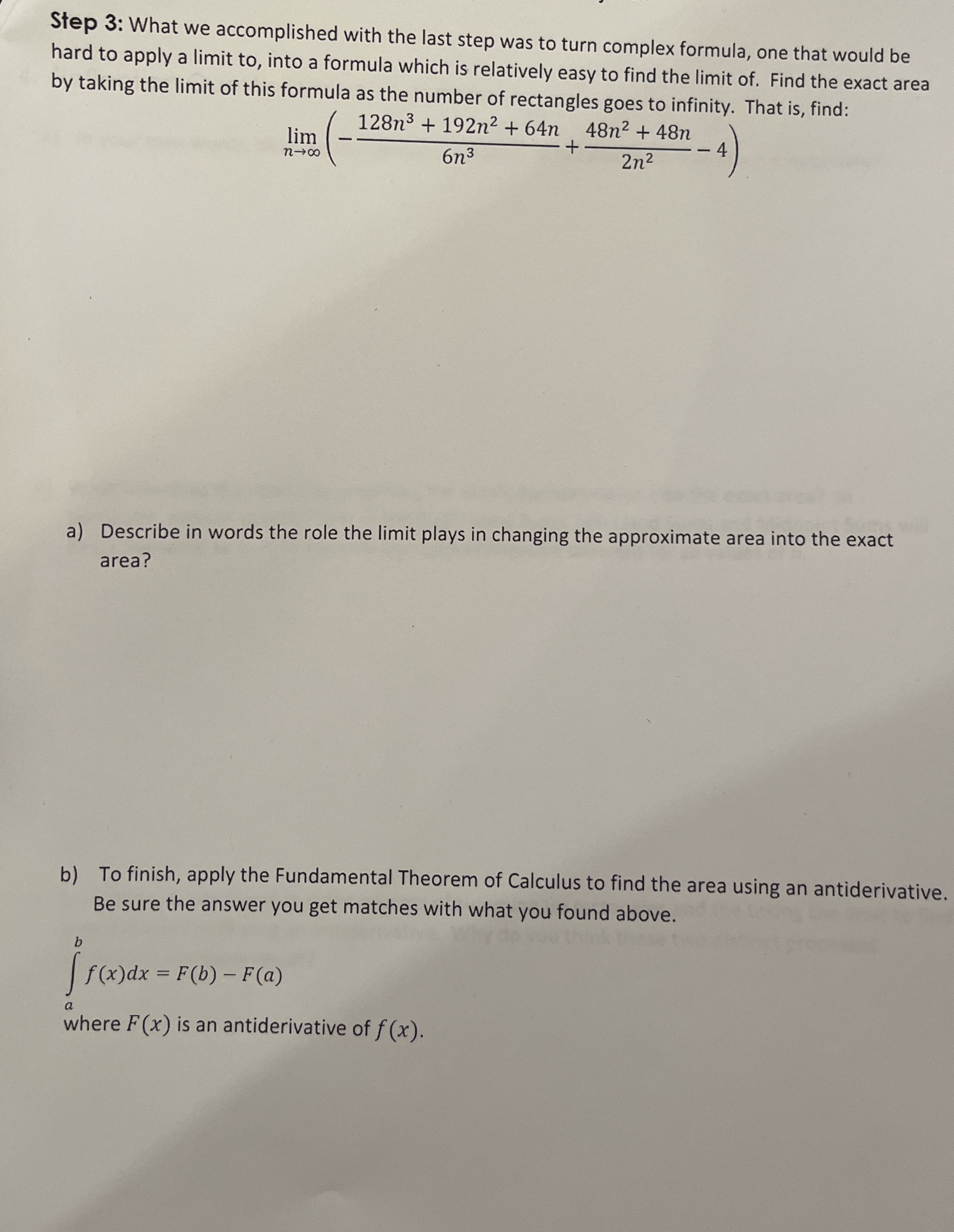 Step 3 : What we accomplished with the last step