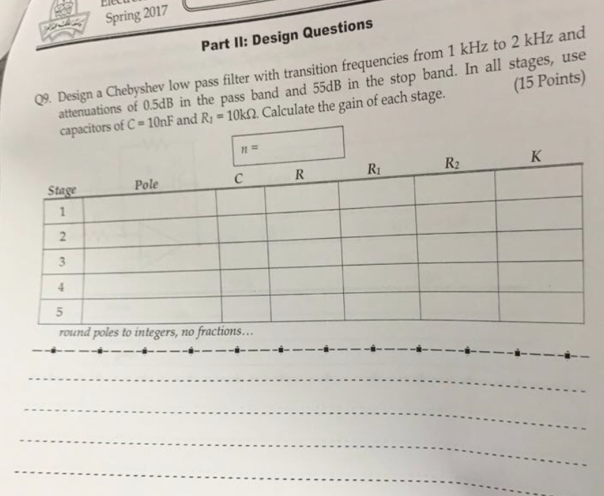 Part II: Design Questions Q 9 . Design a