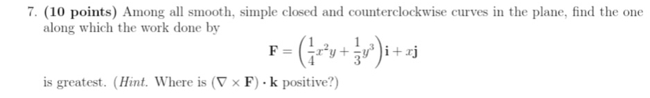 ( 1 0 points ) Among all smooth, simple closed