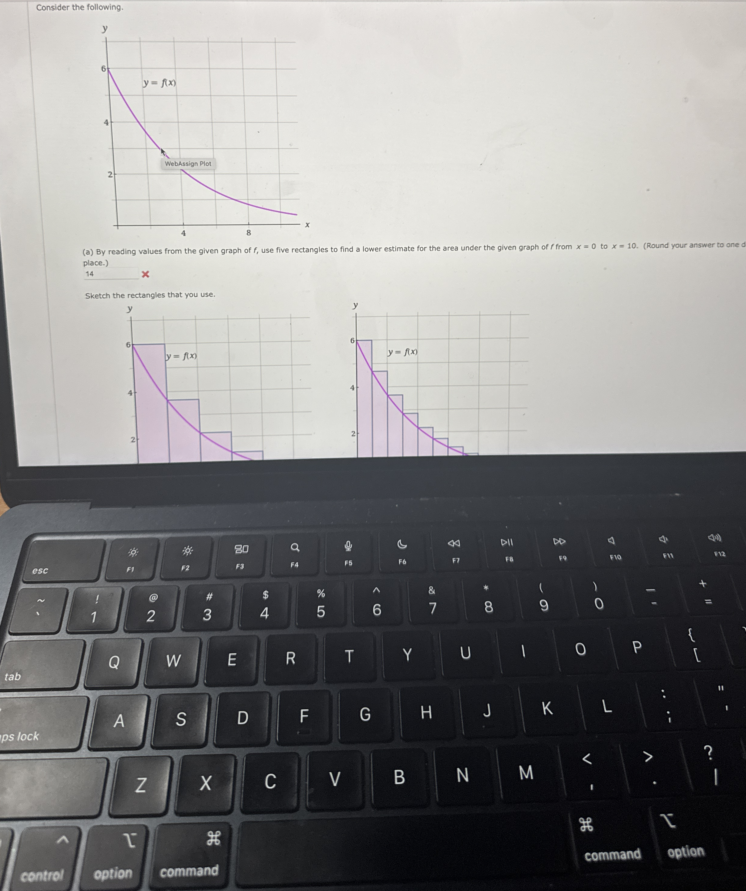 Consider the following. ( a ) By reading values