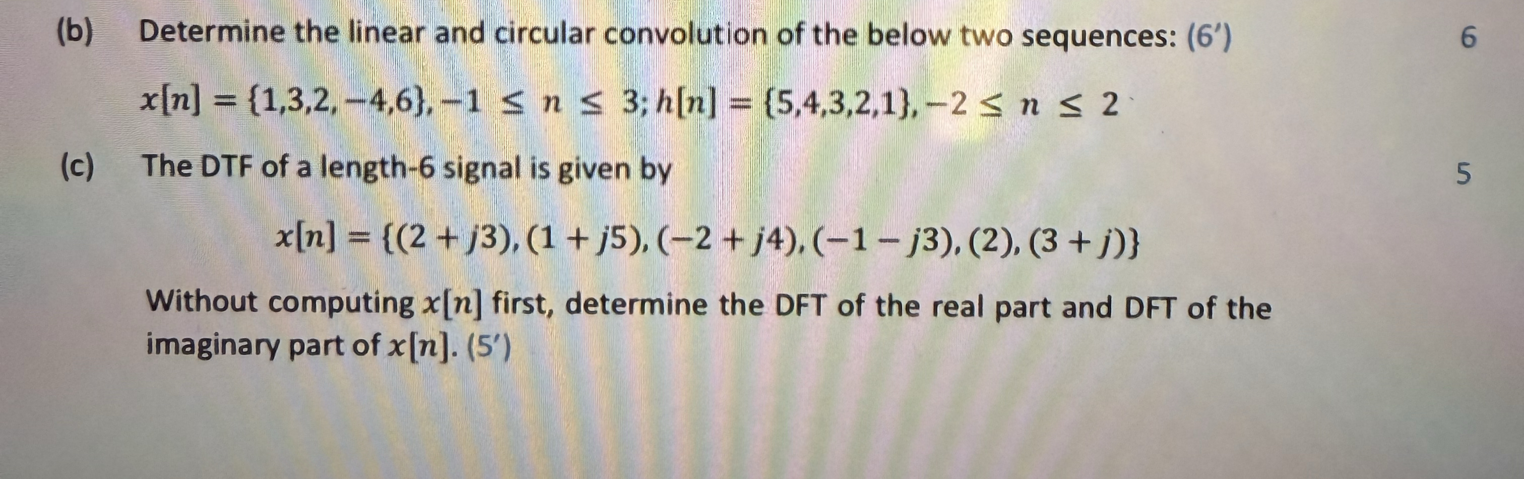 ( b ) Determine the linear and circular