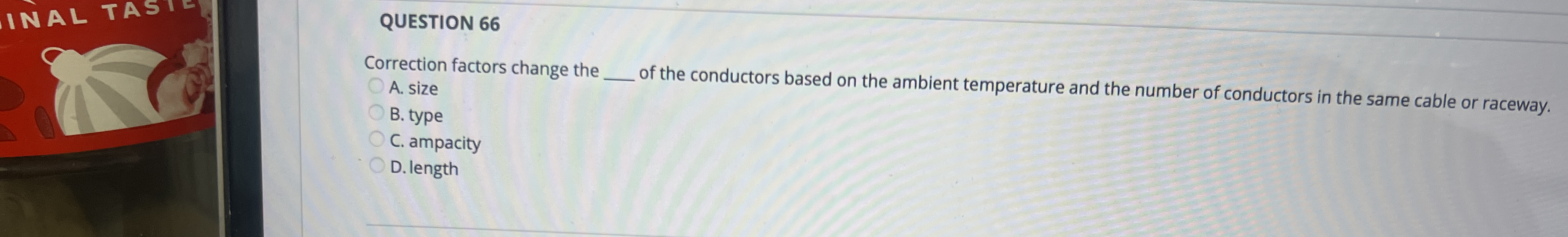 Correction factors change the q , A . size of the