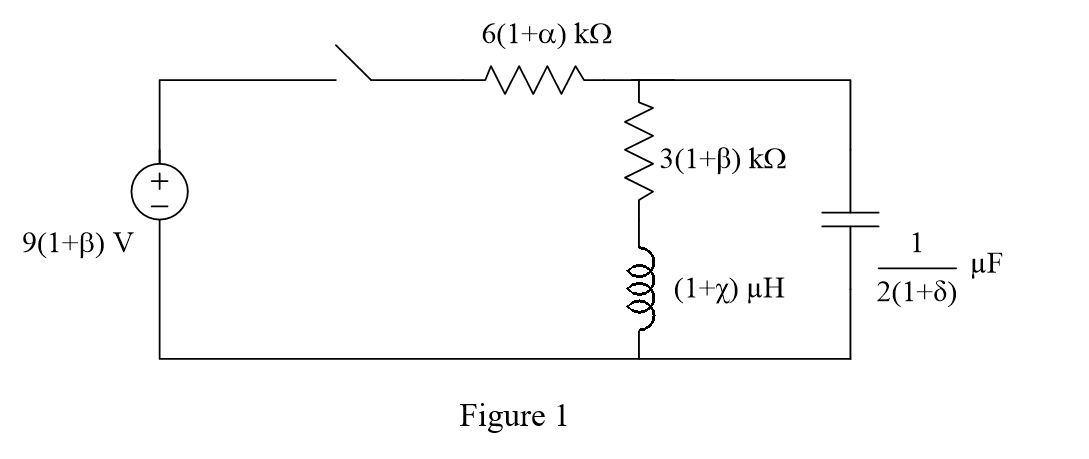 The switch in the circuit in Fig. 1 has been