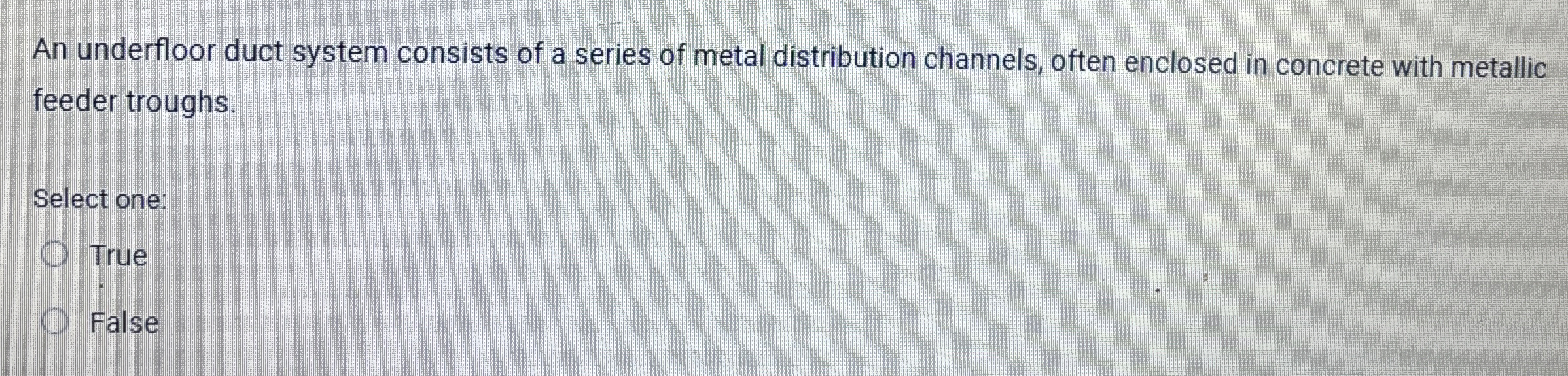 An underfloor duct system consists of a series of
