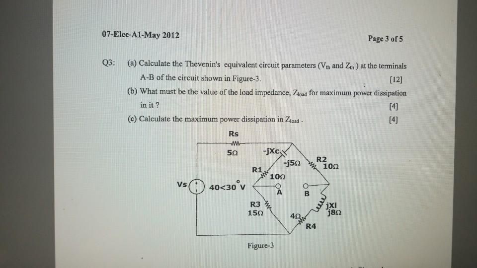 0 7 - Elec - A 1 - May 2 0 0 9 Page 2 of 5 Q 1 :