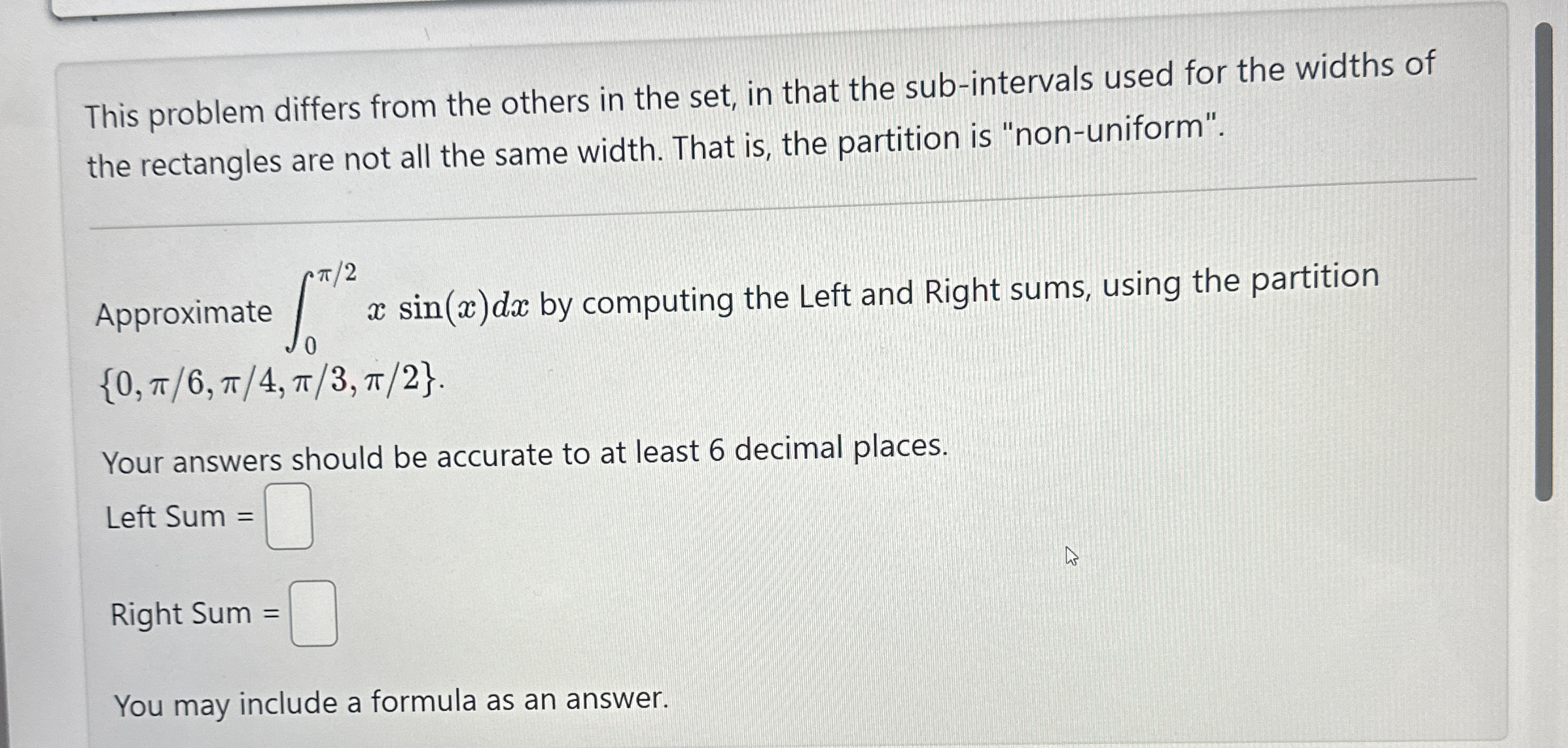 This problem differs from the others in the set,