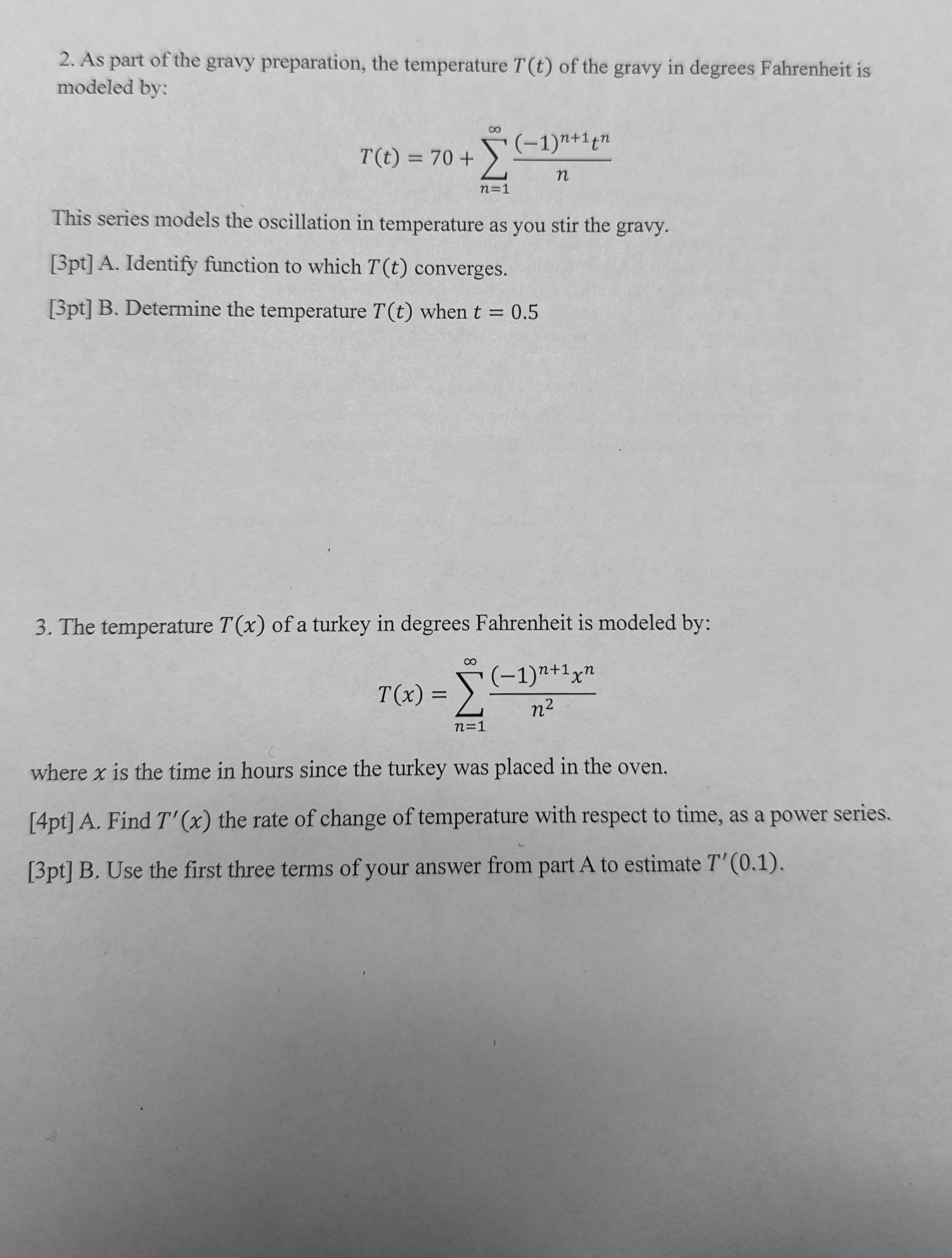 As part of the gravy preparation, the temperature