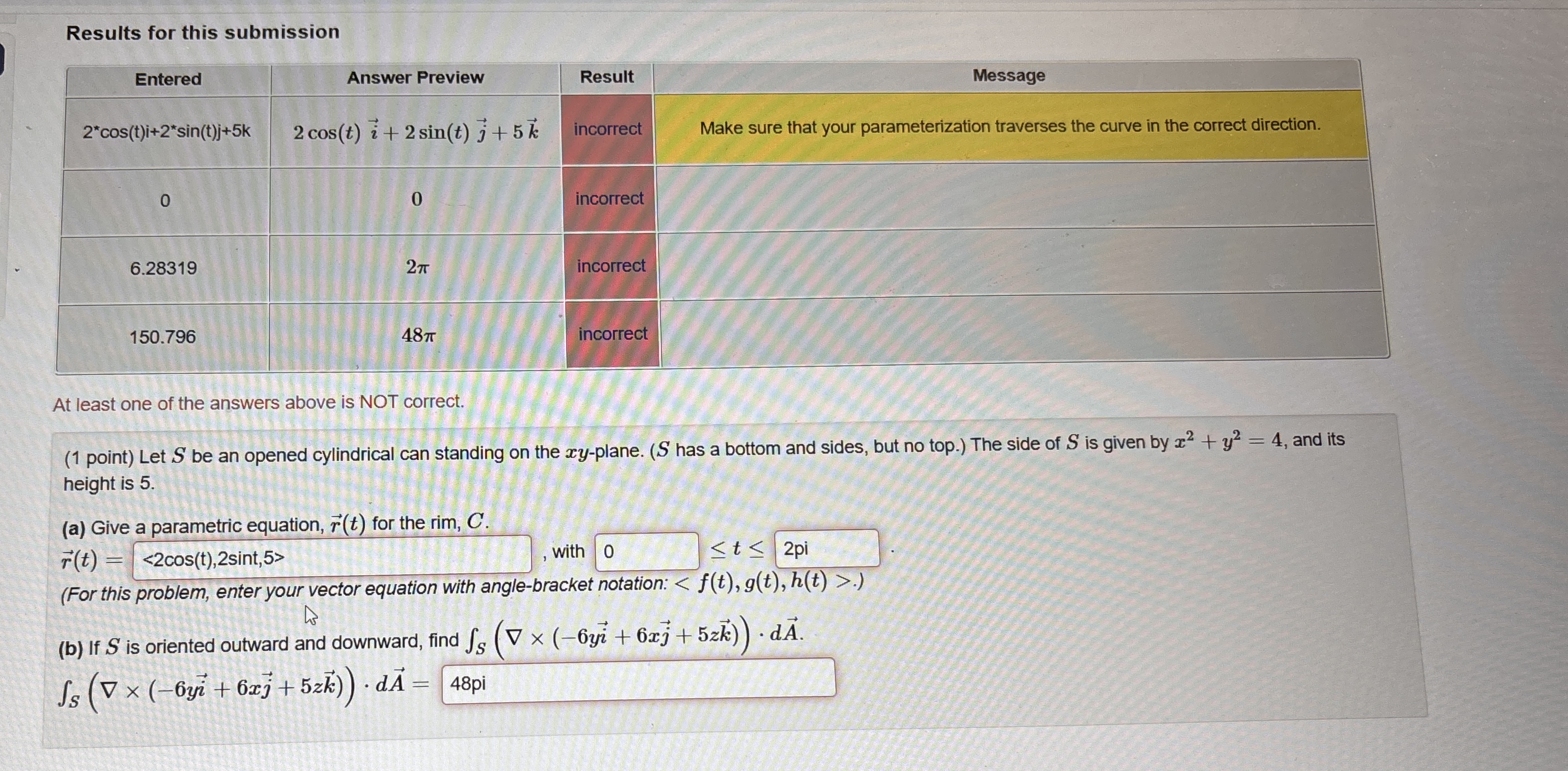Results for this submission \ table [ [ Entered ,