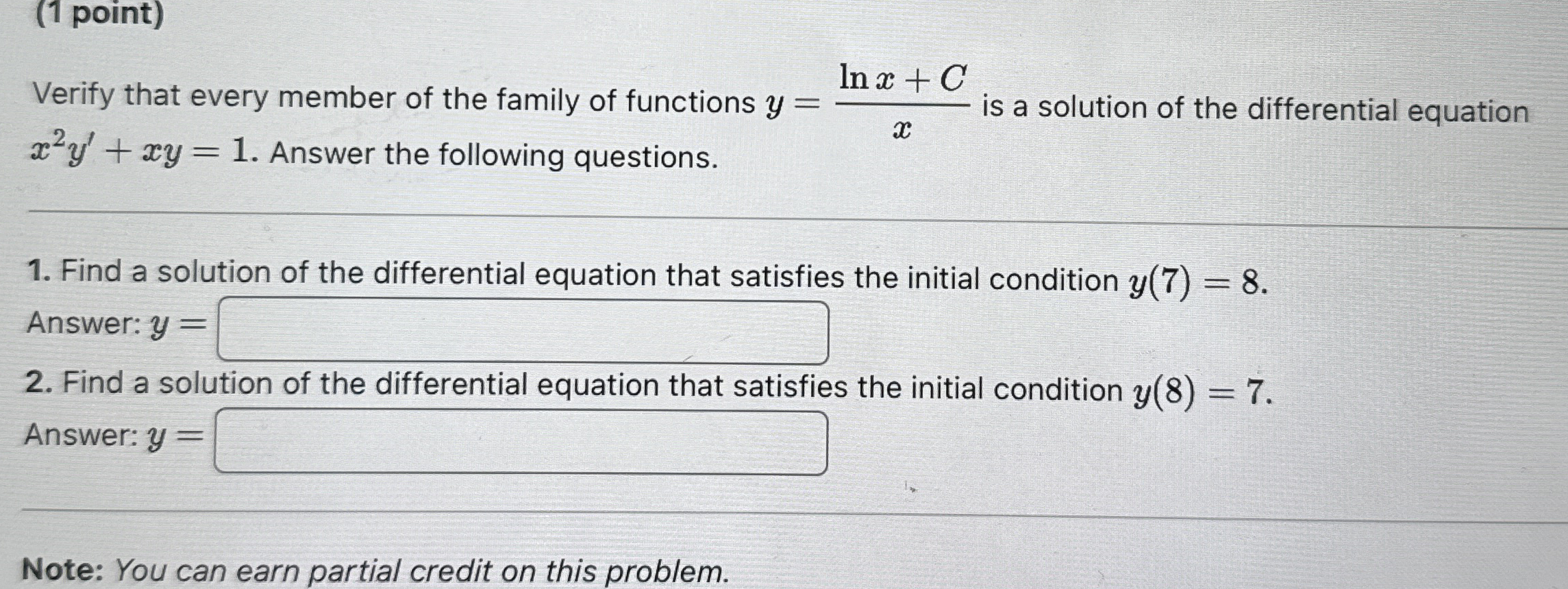 ( 1 point ) Verify that every member of the