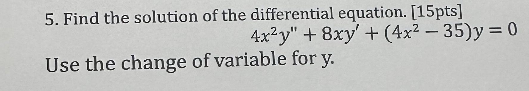 Find the solution of the differential equation. [