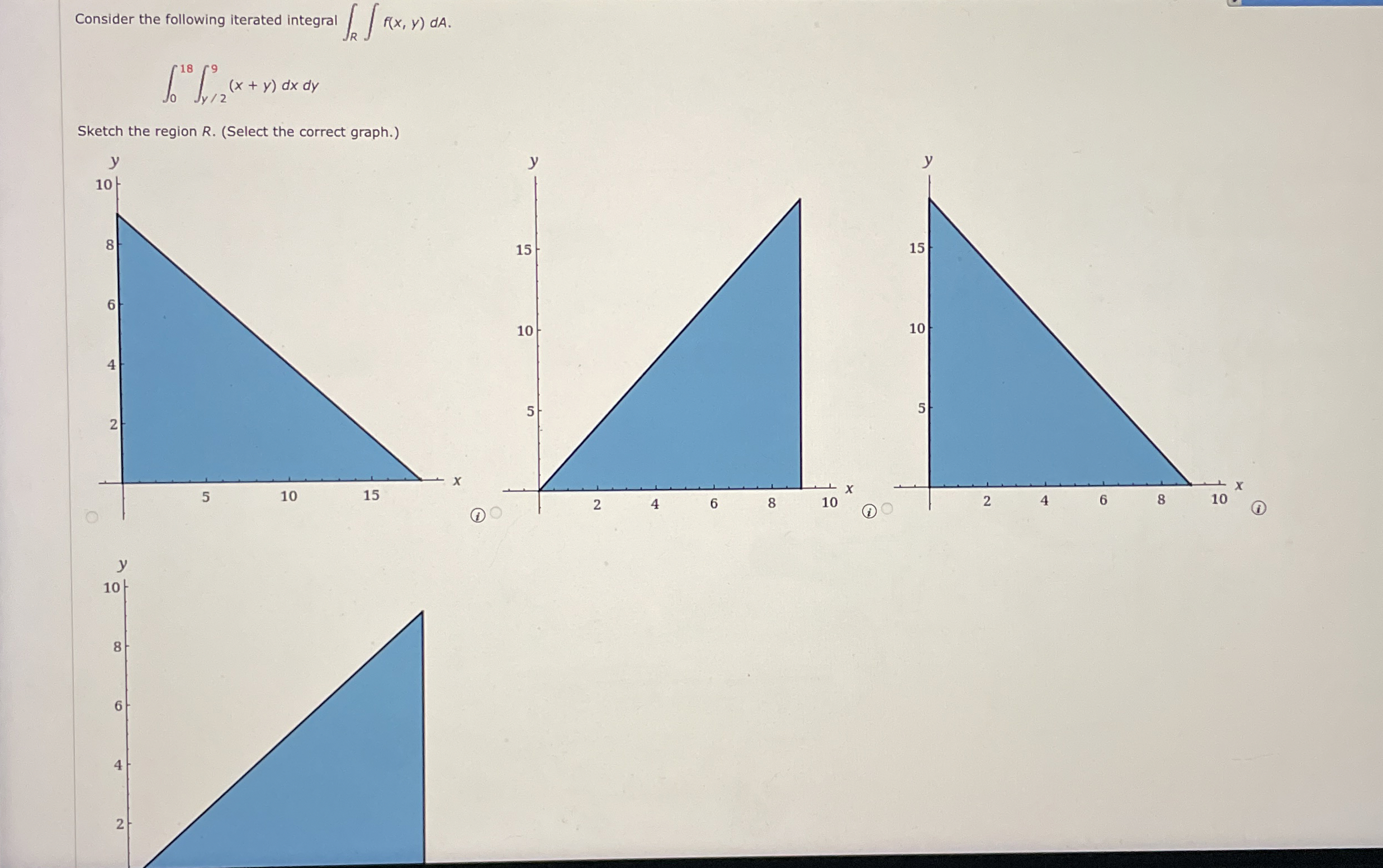 Consider the following iterated integral R f ( x