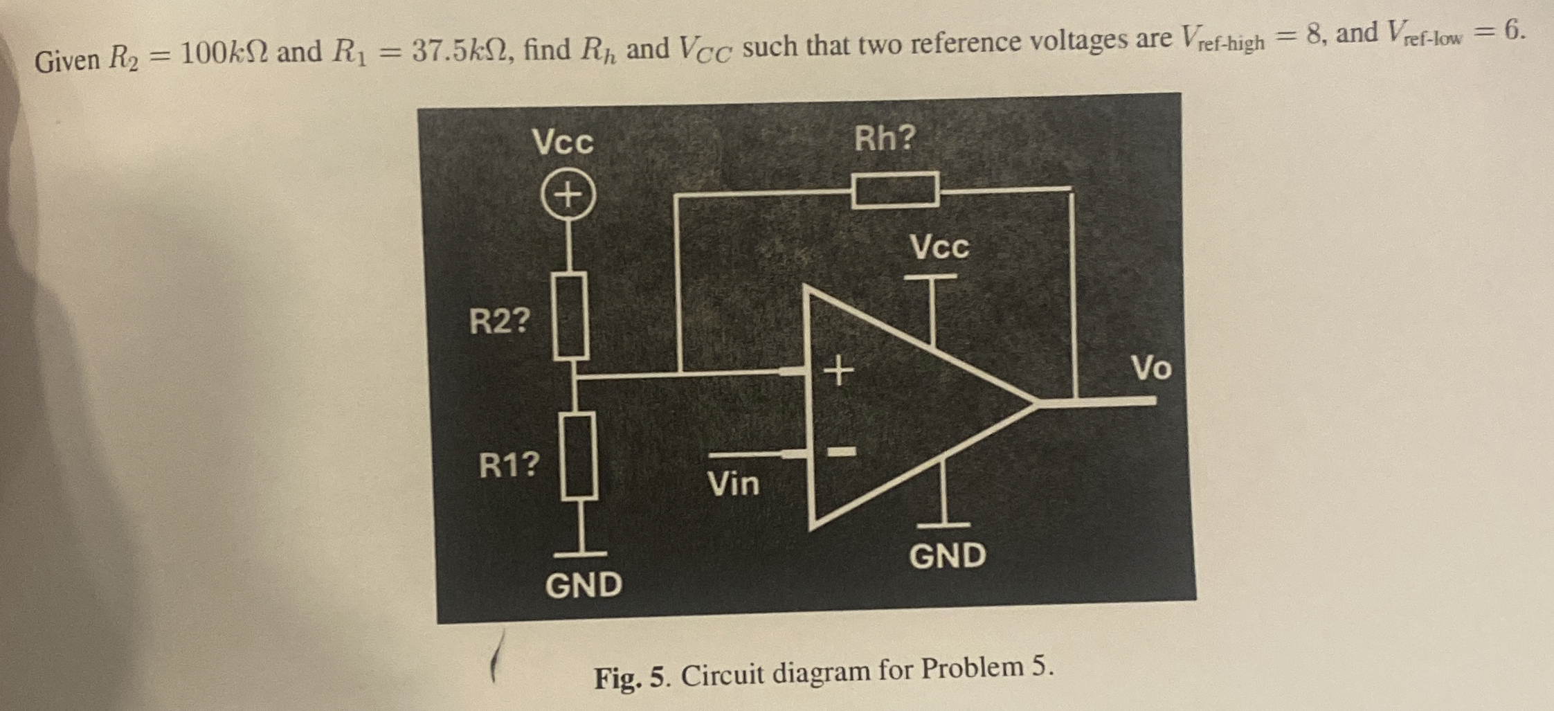 Given R 2 = 1 0 0 k and R 1 = 3 7 . 5 k , find R